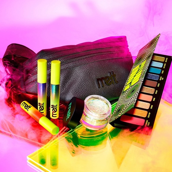Melt Cosmetics Electrip Collection Eyeshadow Palette Lipsticks Bag BNIB - Picture 2 of 16